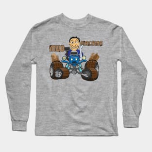 Blue Mud Machine 4x4 Offroad Truck Tractor Long Sleeve T-Shirt